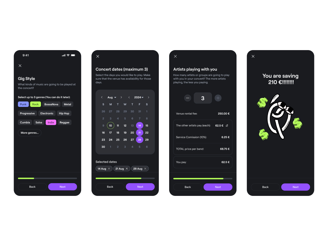 Backstage Concert Creation Flow