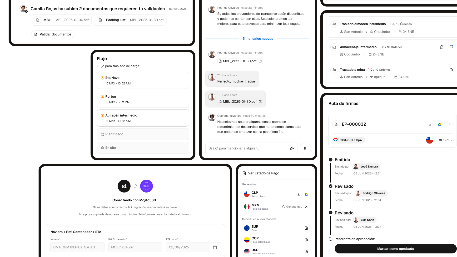 Sourtrack operational backbone for project management at a mining logistics company